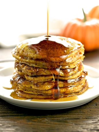 Pumpkin Pancakes Recipe shewearsmanyhats.com