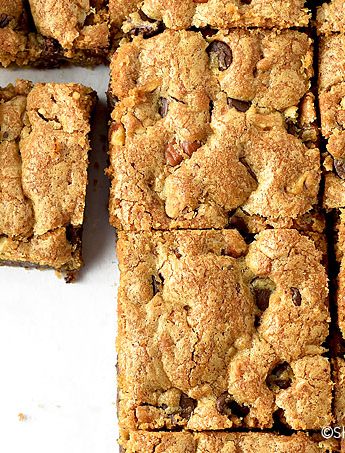 Brown Butter Pecan Chocolate Chip Cookie Bars Recipe