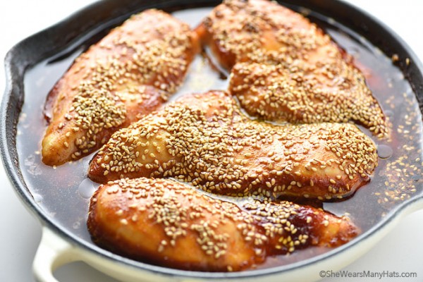 Baked Sweet And Spicy Chicken Breasts Recipe - She Wears Many Hats