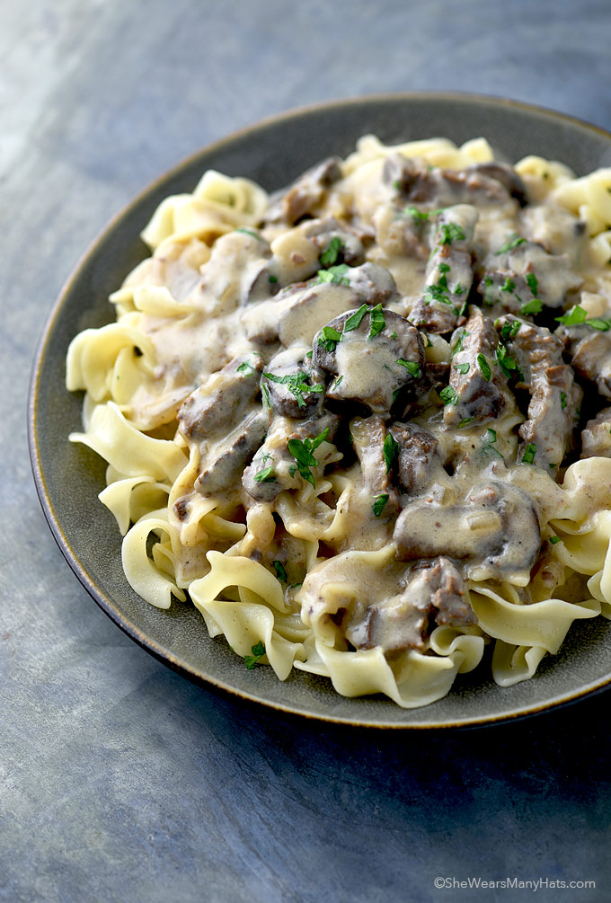 Beef Stroganoff Recipe | She Wears Many Hats