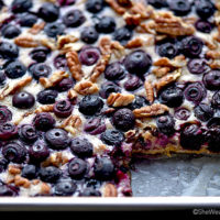 Oatmeal Lemon Blueberry Bars Recipe | shewearsmanyhats.com