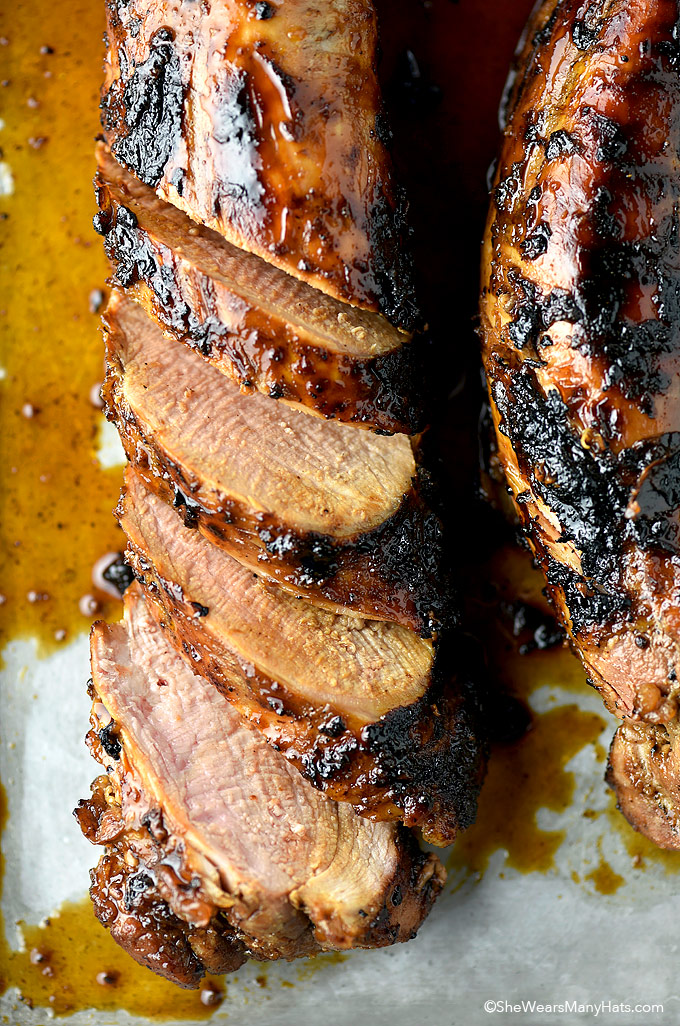 Honey Soy Glazed Pork Tenderloin Recipe She Wears Many Hats