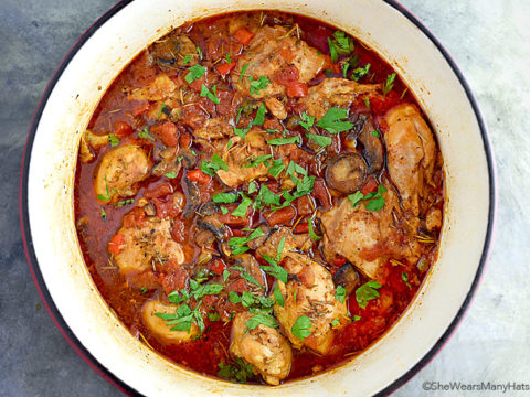 Chicken Cacciatore Recipe She Wears Many Hats