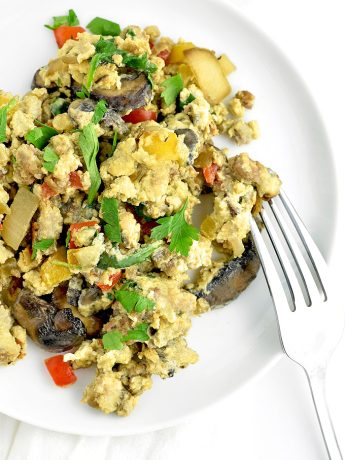 Loaded Scrambled Eggs Recipe | shewearsmanyhats.com