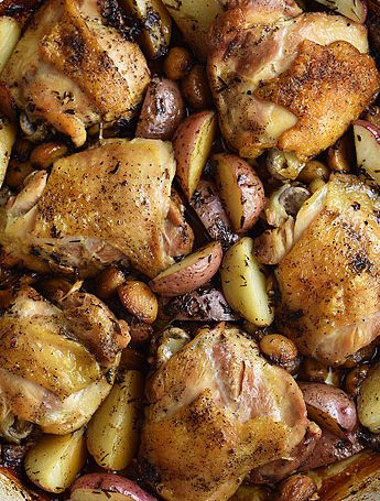 Chicken with 40 Cloves of Garlic In Dutch oven