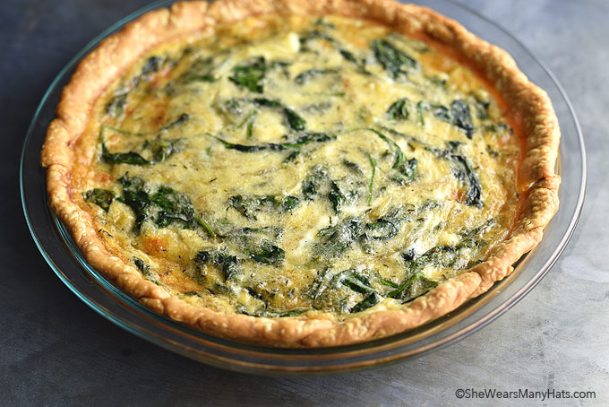 Sauteed Onion Gruyere Spinach Quiche Recipe She Wears Many Hats