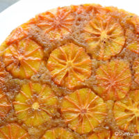 Blood Orange Thyme Upside Down Cake Recipe | shewearsmanyhats.com