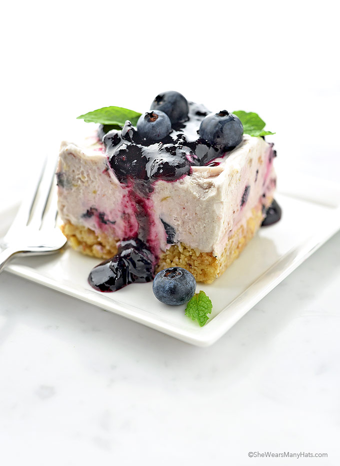 frozen blueberry squares recipe