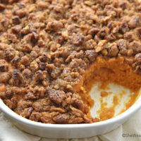 Sweet Potato Casserole Recipe with Pecan Topping | shewearsmanyhats.com