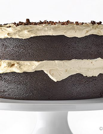 Chocolate Stout Cake Recipe with Espresso Buttercream | shewearsmanyhats.com