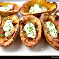 Potato Skins Recipe | shewearsmanyhats.com