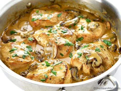 Chicken Breasts With Creamy Mushroom Sauce Recipe 2 480x360 