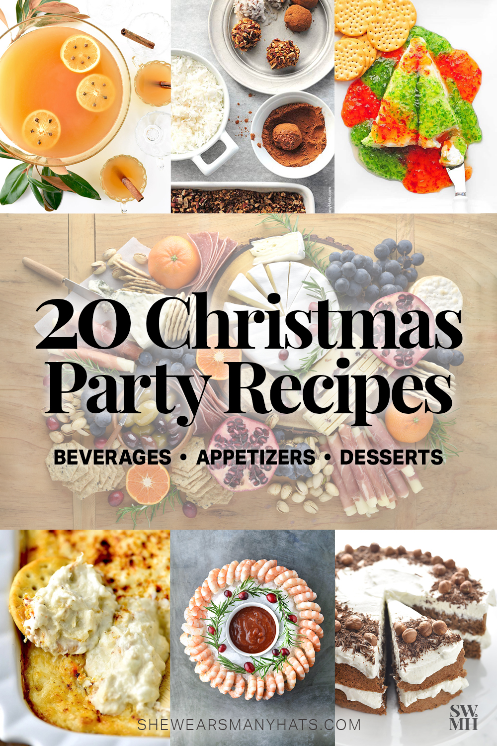 A collection of 20 Christmas Party Food Recipes